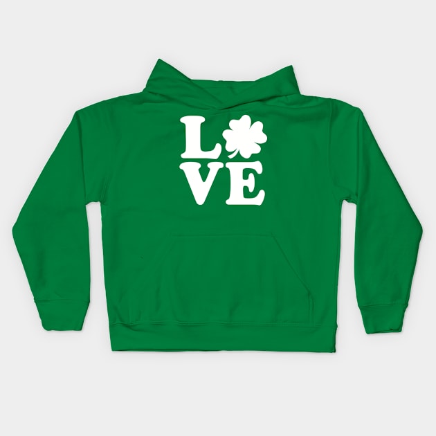 Love shamrock Kids Hoodie by Designzz